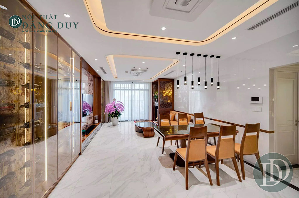 Nội thất gỗ óc chó Penthouse