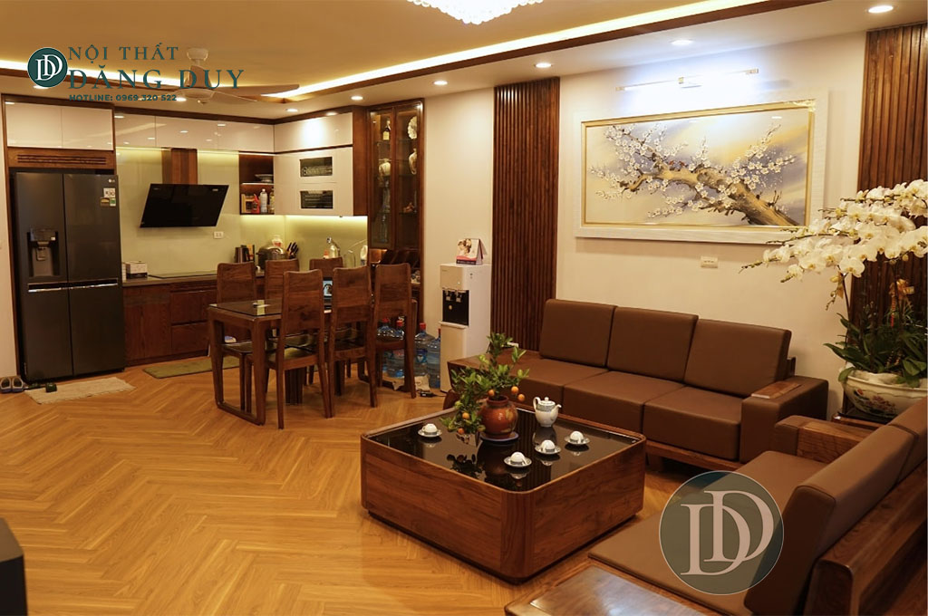 Căn hộ cao cấp gỗ óc chó