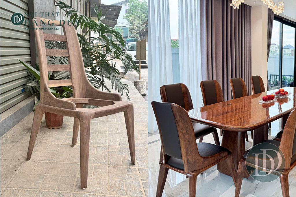 Bàn ghế ăn gỗ óc chó có bị cong vênh không?
