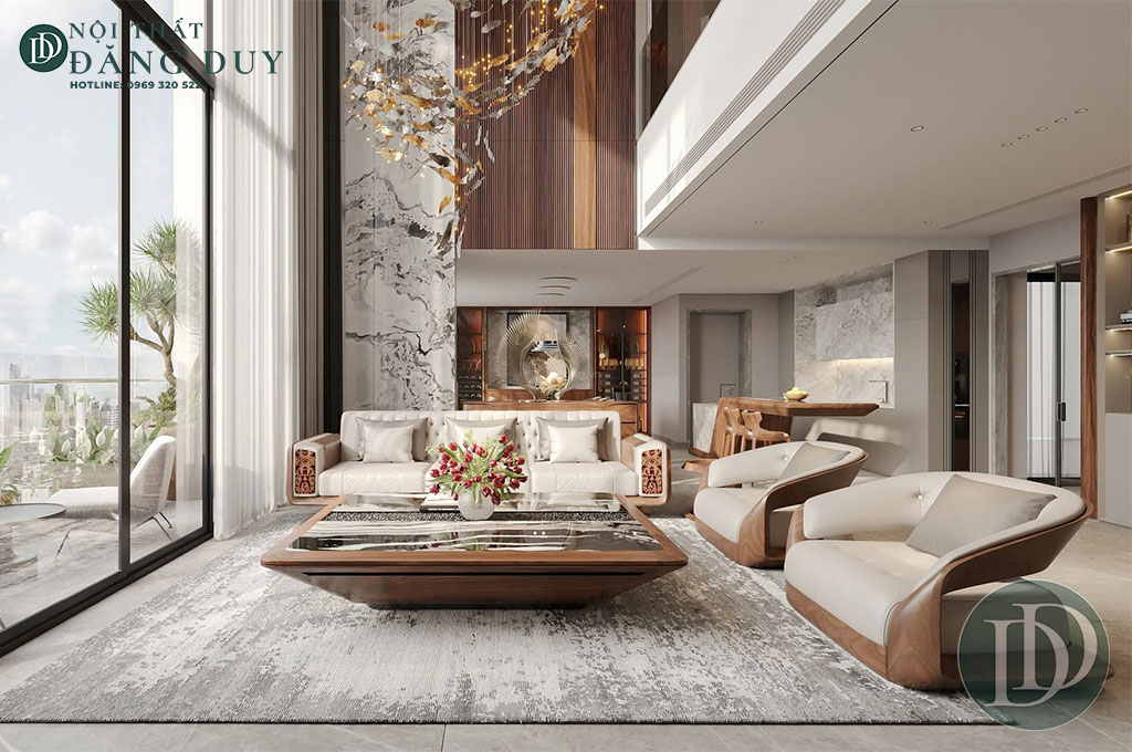 Sofa gỗ óc chó